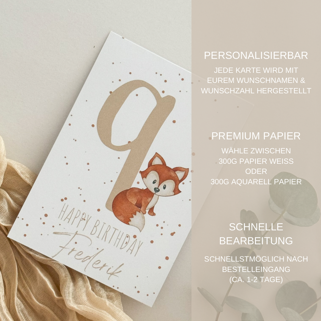 GEBURTSTAGSKARTE | FROSCH