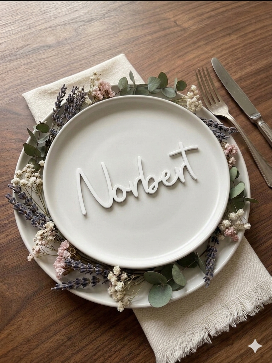 Personalisierte Namensschilder | 3D DRUCK