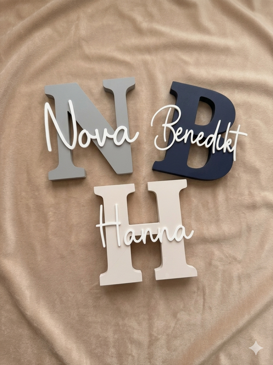 Personalisierter Buchstabe mit Name | 3D DRUCK
